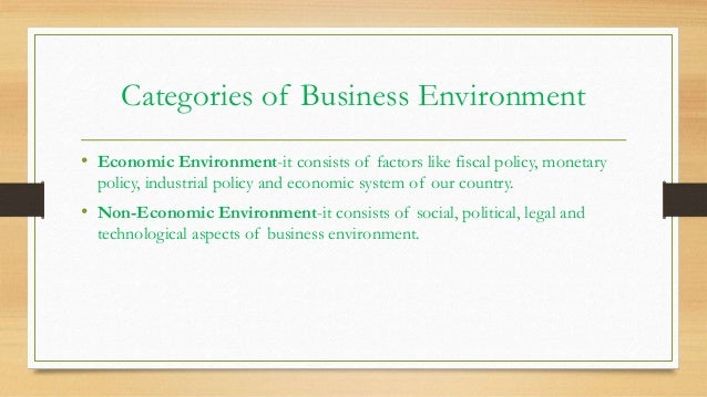 Business environment economic systems fiscal types of business environment